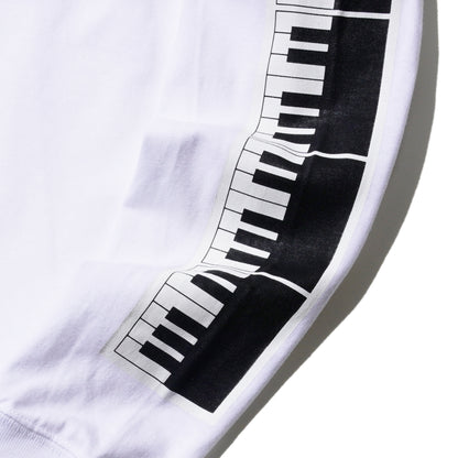 DARYL STUDIO x T.B.BROTHERS "KEYBOARD" LONG-SLEEVE T-SHIRT (WHITE)