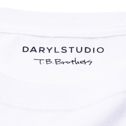 DARYL STUDIO x T.B.BROTHERS "KEYBOARD" LONG-SLEEVE T-SHIRT (WHITE)