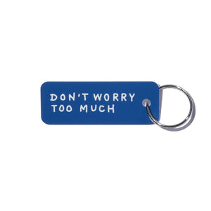 J.30000 "DON'T WORRY TOO MUCH" KEYTAG (BLUE / WHITE)