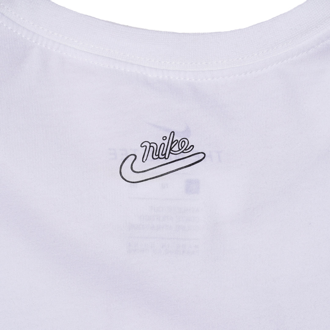 NIKE THE NIKE TEE HAND-DRAWN LOGO T-SHIRT (WHITE)