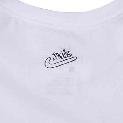 NIKE THE NIKE TEE HAND-DRAWN LOGO T-SHIRT (WHITE)