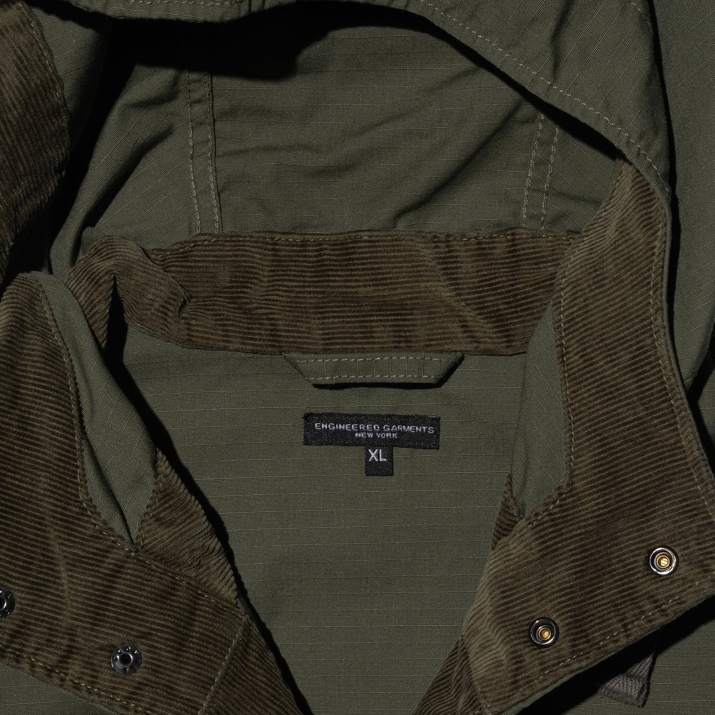 ENGINEERED GARMENTS SIDE POCKET FIELD VEST (OLIVE)