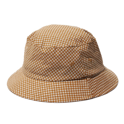 LITE YEAR MINI CHECK BUCKET HAT (MUSTARD)