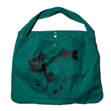 ZISE 014 "CATS ARE LIKE ROOMMATES" by OGAWA TOTE BAG (GREEN)