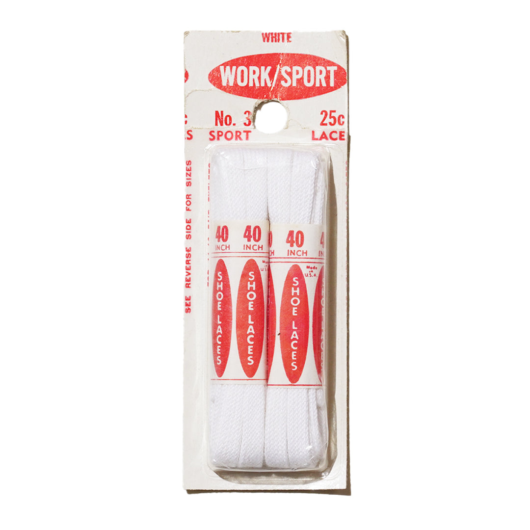 WORK / SPORT NO.3 SPORT WHITE SHOE LACES