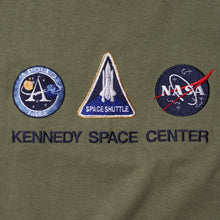 NASA "KENNEDY SPACE CENTER" w/ EMBROIDERY PATCHES T-SHIRT