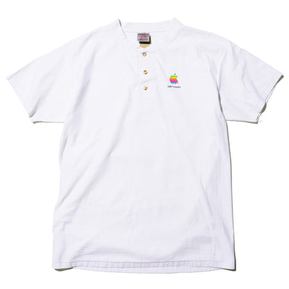 APPLE COMPUTER LOGO HENLEY T-SHIRT