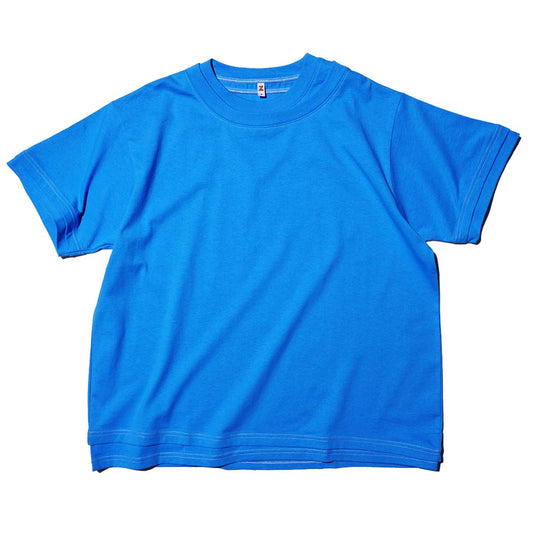 ZISE 007 SHORT SLEEVE T-SHIRT (LIGHT BLUE w/ WHITE STITCHES)