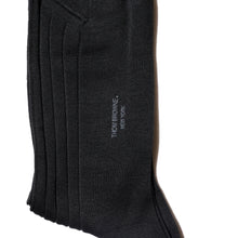 Thom Browne Mid Calf Sheer Stripe Socks (GREY)