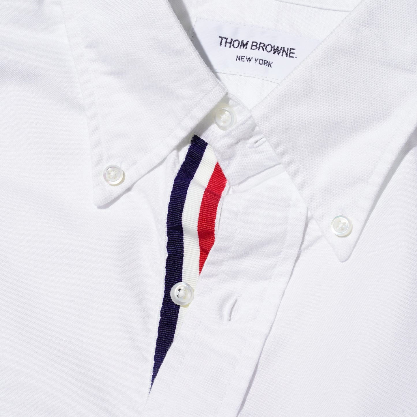 Thom Browne Grosgrain Placket Oxford Shirt