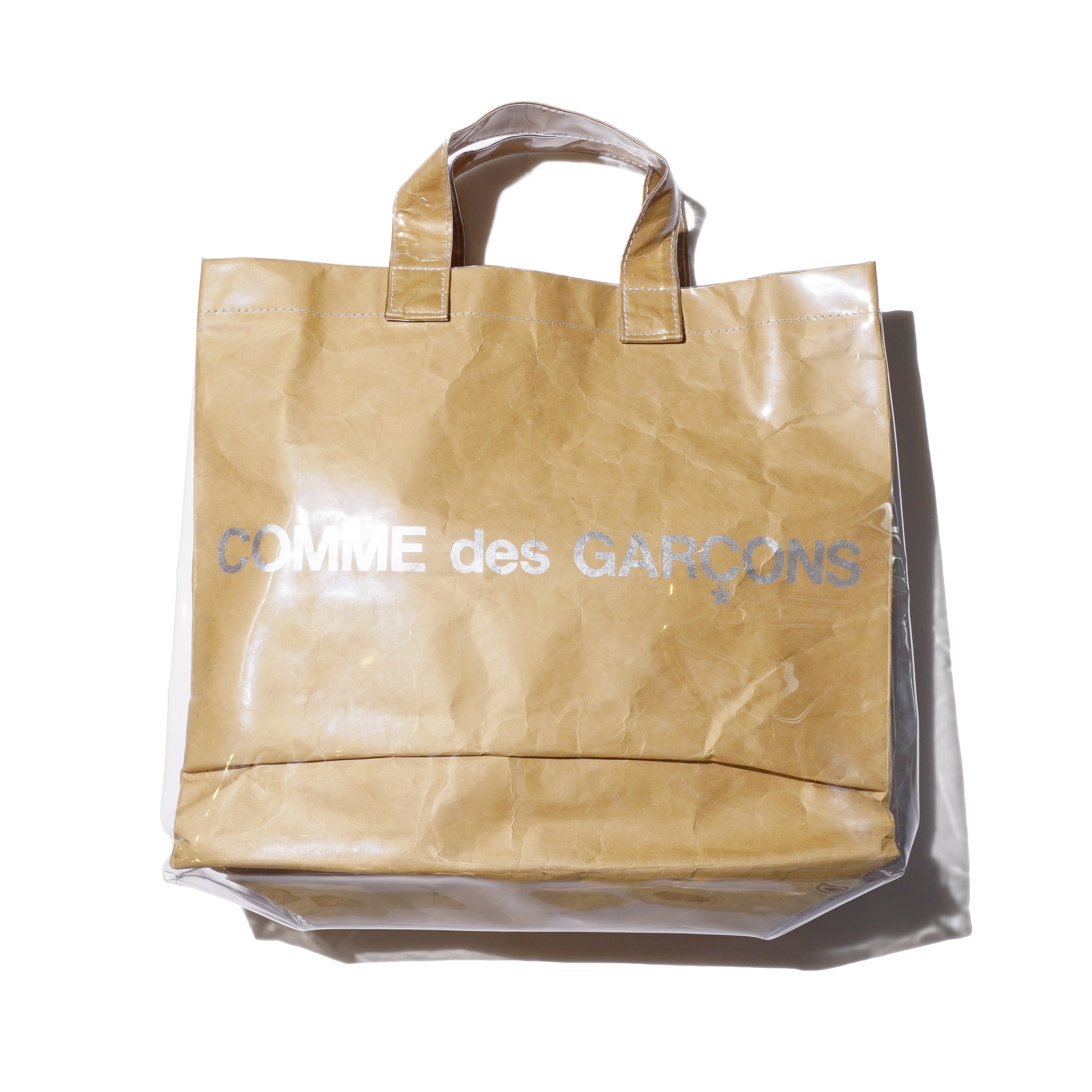 Comme des garcons paper cheap plastic tote