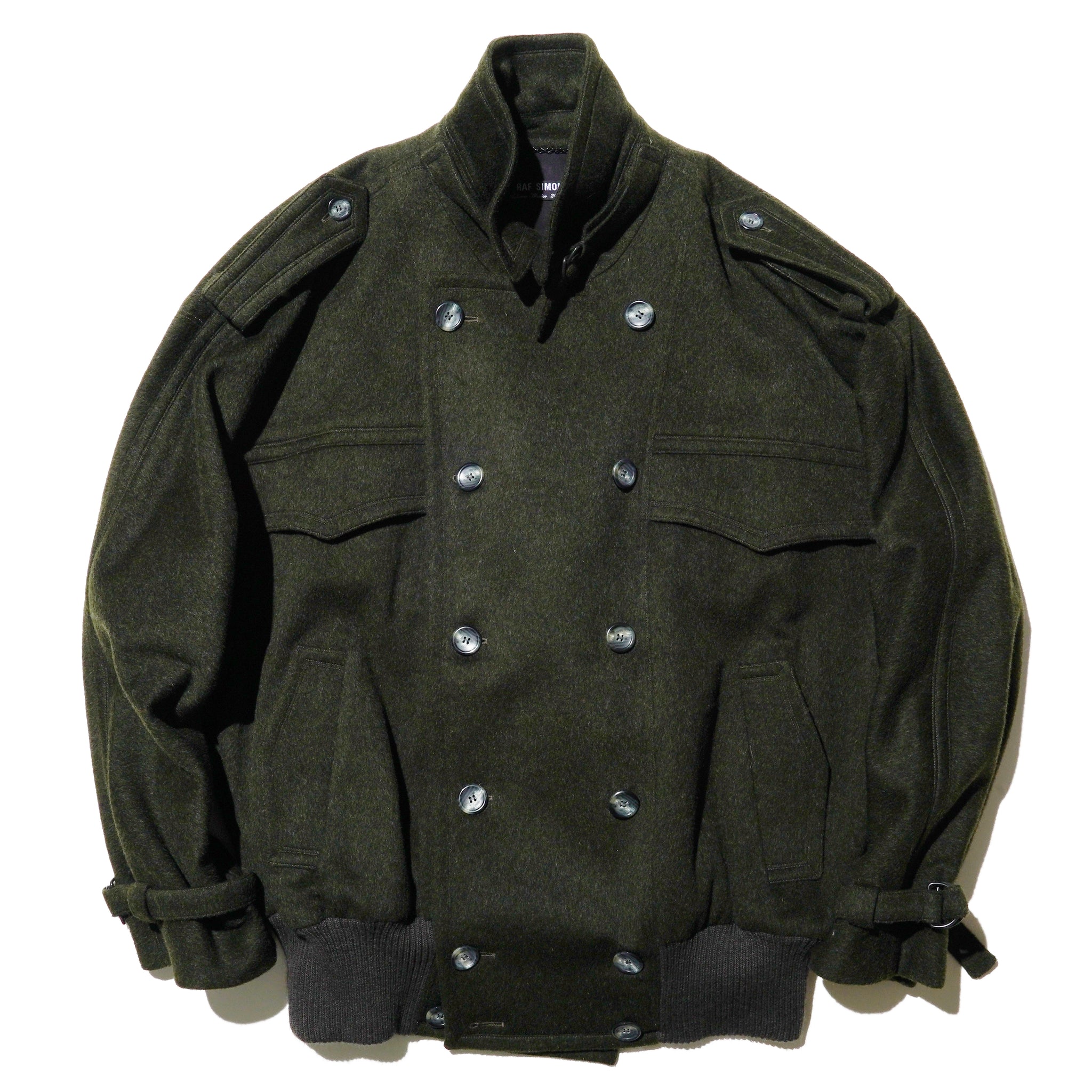 Raf Simons Double-Breasted Wool Military Jacket – weareasterisk