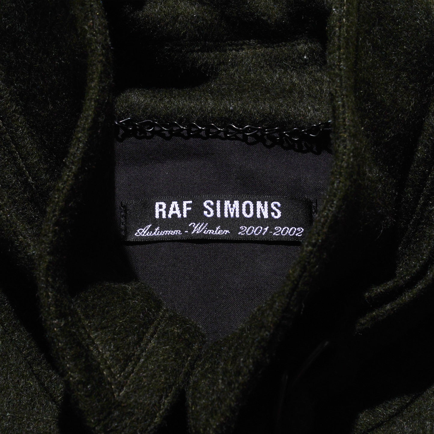 Raf Simons Double-Breasted Wool Military Jacket