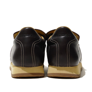 Hermès Leather Slip-on Sneakers (Brown)