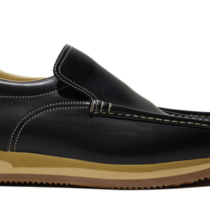 Hermès Leather Slip-on Sneakers (Black)