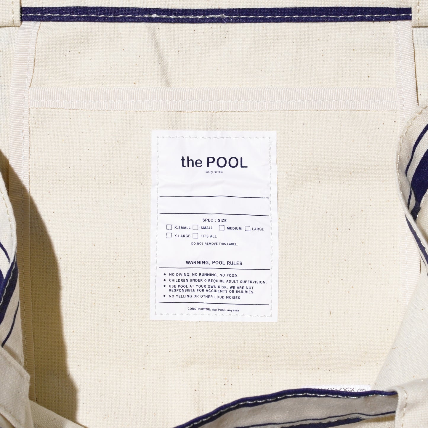 the POOL aoyama Striped Tote Bag