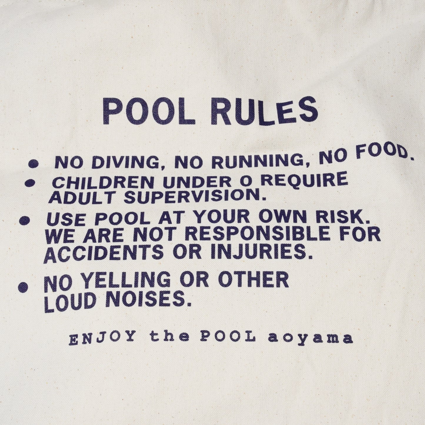 the POOL aoyama Logo Tote Bag