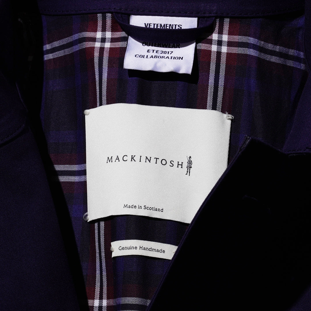 VETEMENTS x MACKINTOSH Open Back Car Coat