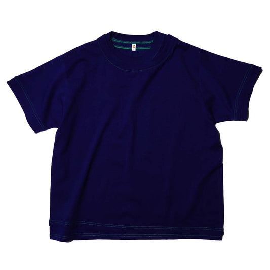 ZISE 007 SHORT SLEEVE T-SHIRT (NAVY w/ GREEN STITCHES)