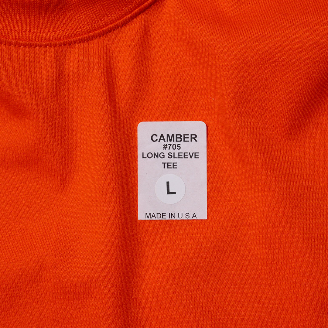 CAMBER FINEST #705 LONG SLEEVE T-SHIRT (BURNT ORANGE)