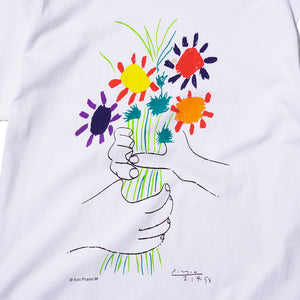 PICASSO FLOWER GRAPHIC T-SHIRT