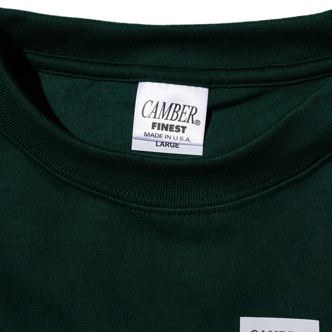 CAMBER FINEST #705 LONG SLEEVE T-SHIRT (DARK GREEN)