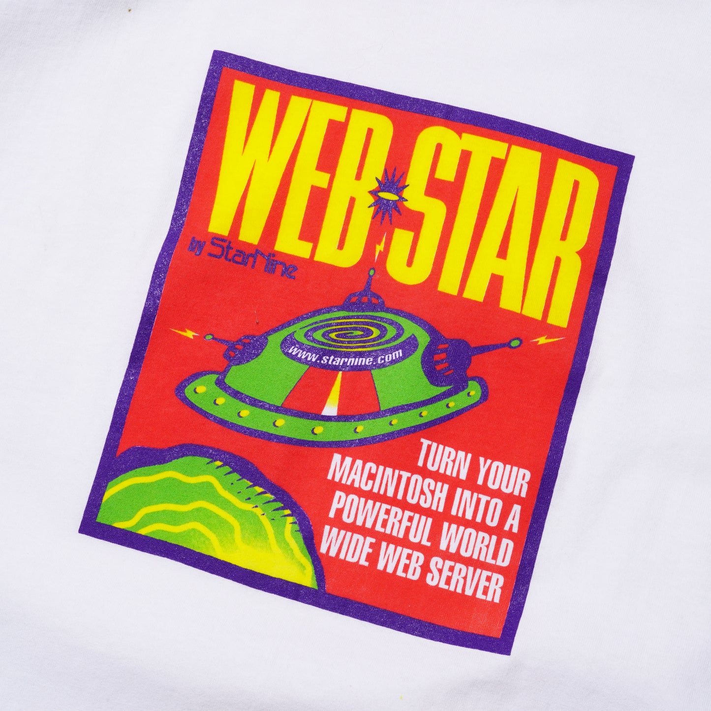 APPLE COMPUTER "STAR NINE WEB STAR" T-SHIRT